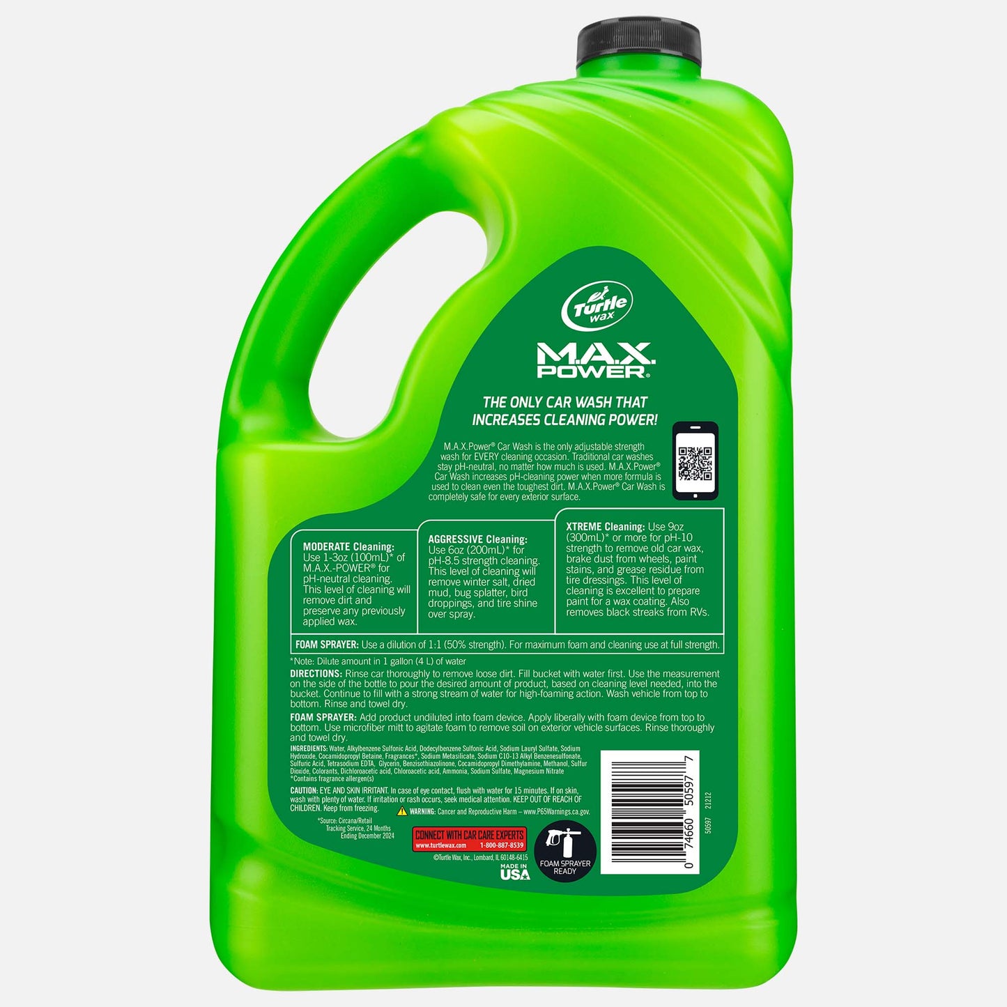 Turtle Wax M.A.X.® Power Car Wash, 2.95L
