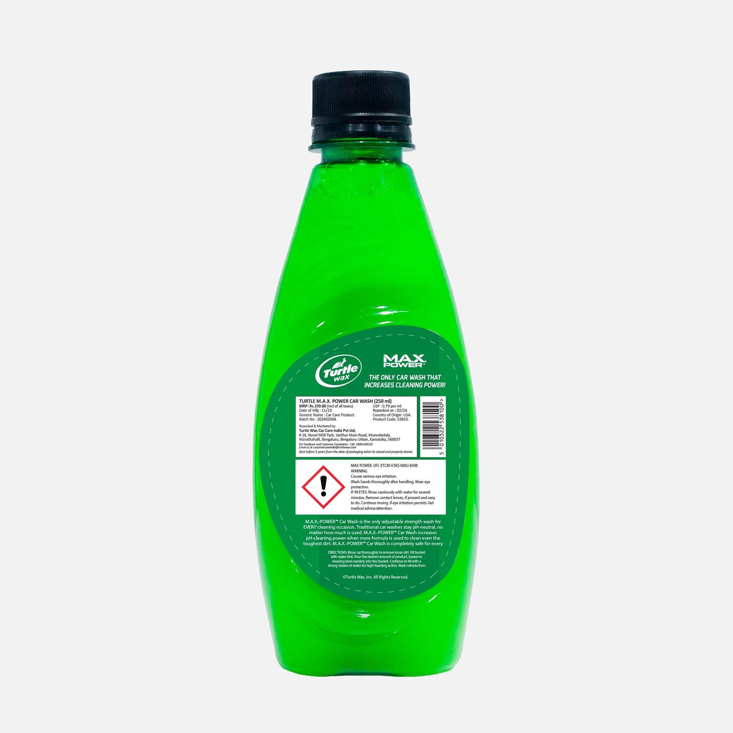 Turtle Wax M.A.X.® Power Car Wash, 250ml