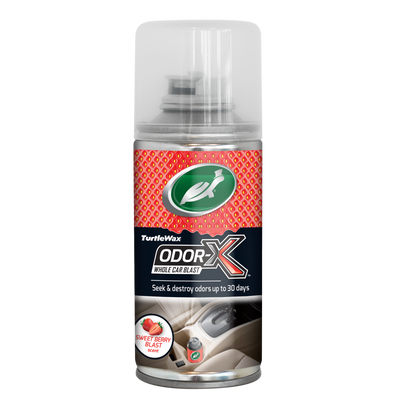 Turtle Wax Odor-X Sweet Berry fragrance car freshener spray. Eliminates bad smells in your auto with berry scent in India. Turtle Wax Odor-X Sweet Berry fragrance car freshener spray. Eliminates bad smells in your auto with berry scent in India.