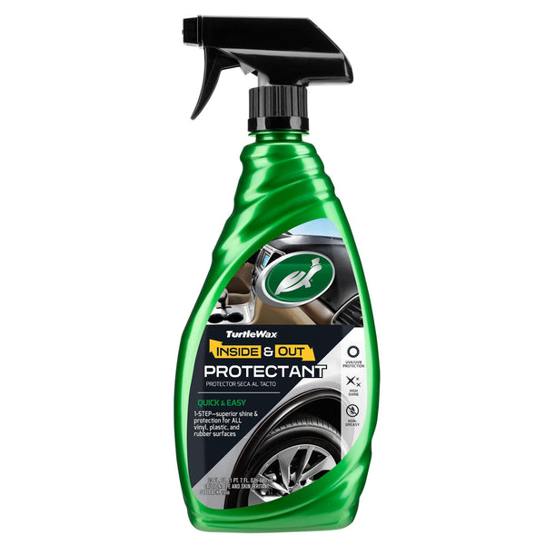 Turtle Wax Inside & Out Protectant, 680ml bottle. Keeps car interiors, vinyl & plastic shining with UV protection. Car care item, भारत में उपलब्ध.