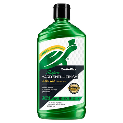 Turtle Wax Super Hard Shell Liquid Wax, 473ml bottle. Car cleaning liquid wax for a super shine in India. Turtle Wax Super Hard Shell Liquid Wax, 473ml bottle. Car cleaning liquid wax for a super shine in India.
