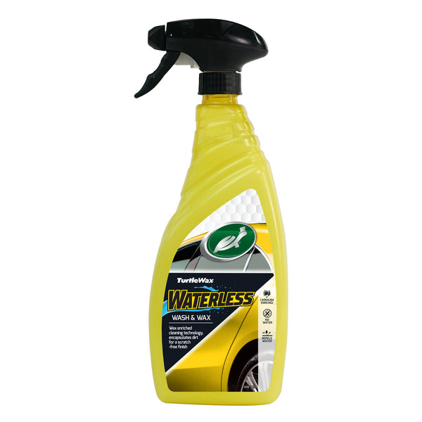 Turtle Wax waterless wash & wax (750ml) bottle. Car care product for cleaning & waxing without water. Turtle Wax waterless wash & wax (750ml) bottle. Car care product for cleaning & waxing without water.