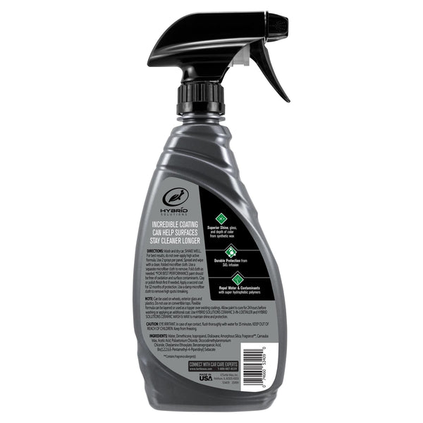 Turtle Wax Ceramic Spray: Paint sealant with SiO2 for durable protection, superior shine. Easy to apply on auto exterior surfaces.