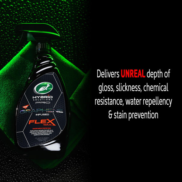 Turtle Wax Hybrid Solutions Pro graphene wax bottle with spray nozzle, for car care & detailing.