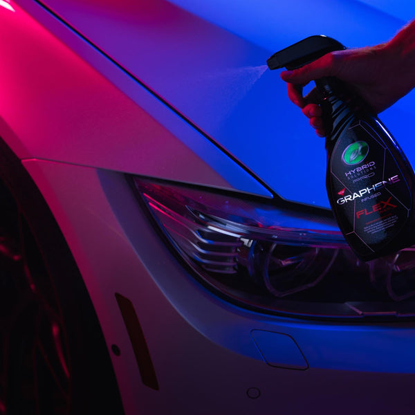 Turtle Wax graphene wax being applied to a car. Car care detailing product for shine and protection. #carcare #graphene #TurtleWax