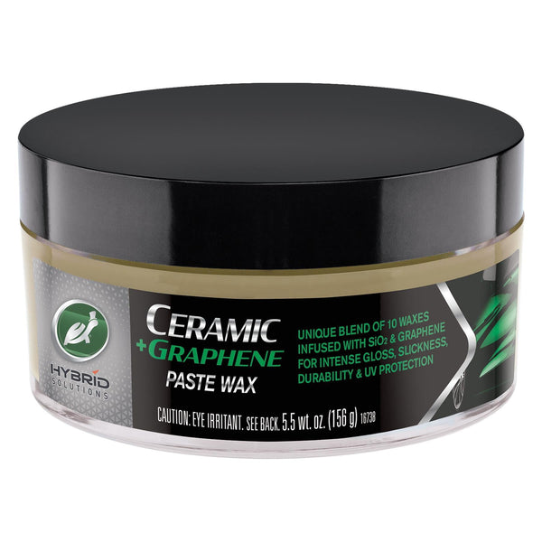 Turtle Wax Hybrid Solutions Ceramic + Graphene Paste Wax (156g) for car care in India. Protects with gloss, slickness, and UV protection.