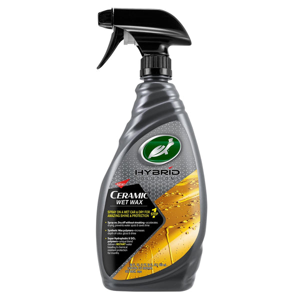Turtle Wax Hybrid Ceramic Wet Wax, 769ml. त्वरित चमक & सुरक्षा! गीली सतह पर स्प्रे करें, सुखाएं। (Turtle Wax car care in Hindi)