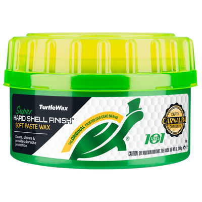 Turtle Wax car polish for long-lasting protection and shine. Carnauba wax finish with a tortoise logo. Made for 101 uses. #CarCare #Wax