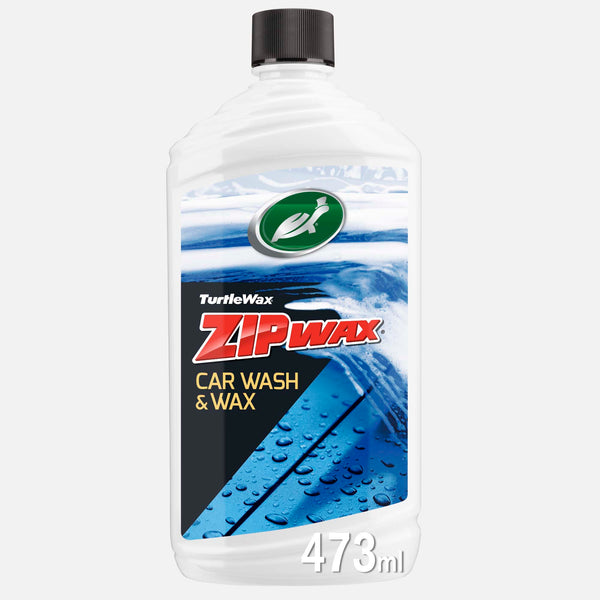 Turtle Wax Zip Wax auto wash, 473ml. Carnauba wax shine for Indian cars. Spot-free, long-lasting foam. Car detailing made easy.
