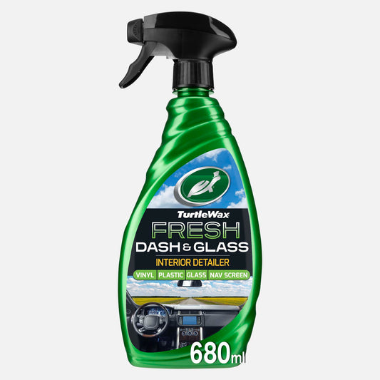 Turtle Wax Dash & Glass Interior Detailer: Car dashboard, screen cleaner. Streak-free glass. Caribbean Crush scent.