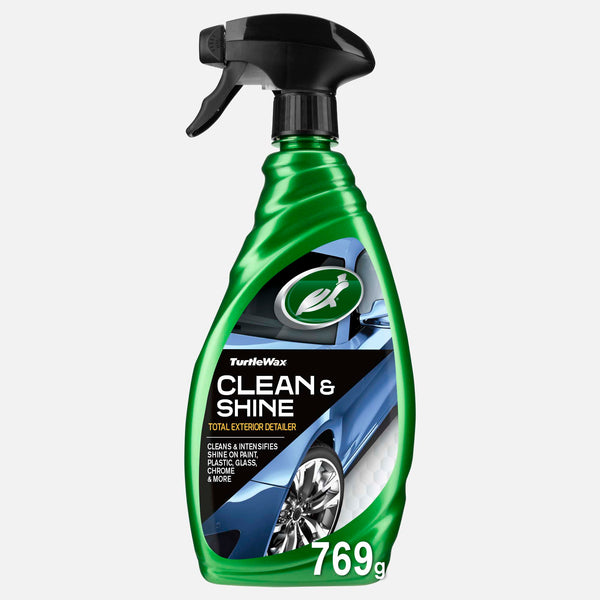 Turtle Wax car detailer, 769ml, for exterior cleaning & shining. Fast & easy formula for paint, glass & chrome detailing in India.