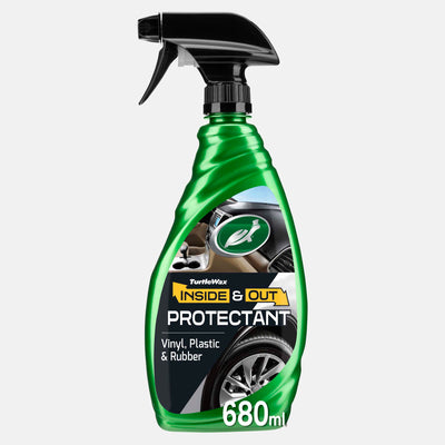 Turtle Wax Inside & Out Protectant, 680ml bottle. Keeps car interiors, vinyl & plastic shining with UV protection. Car care item, भारत में उपलब्ध.
