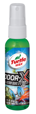 Turtle Wax Odor-X Caribbean Crush scent in a spray bottle (59 ml). Ideal for Indian consumers to remove bad smell from car.
