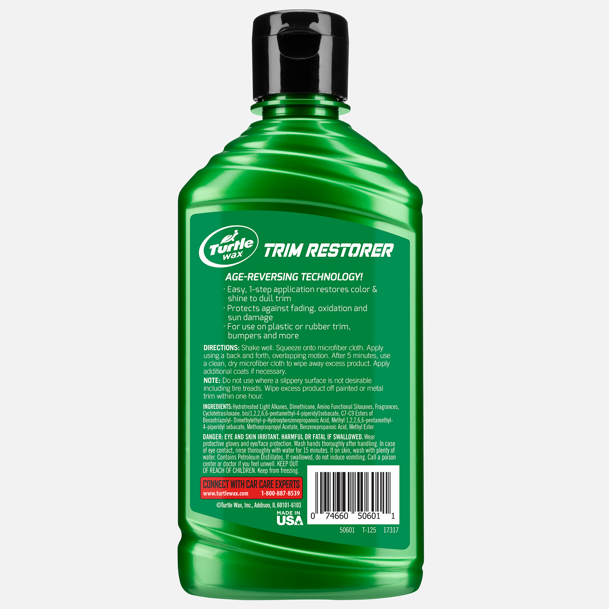 Turtle Wax Trim Restorer revives car plastic, rubber bumpers. Easy application restores dull trims, protects from sun damage. Buy now in India!
