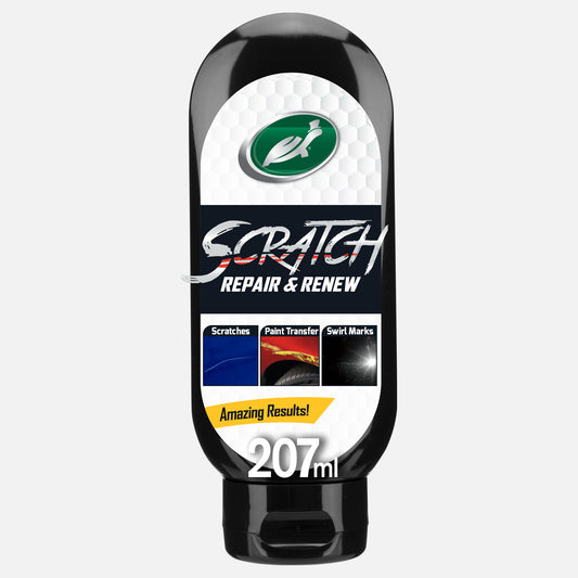 Turtle Wax Scratch Repair & Renew, 207ml. Fix car scratches, paint transfer & swirl marks easily. Heal & Seal tech for amazing results!