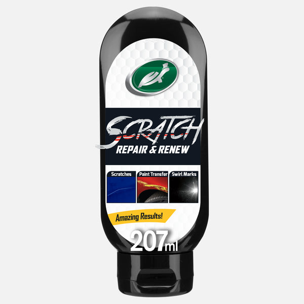 Turtle Wax Scratch Repair & Renew, 207ml. Fix car scratches, paint transfer & swirl marks easily. Heal & Seal tech for amazing results!