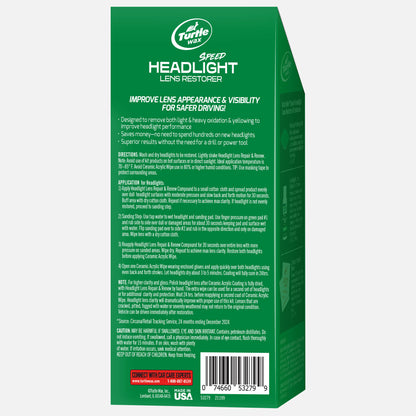 बढ़िया हेडलाइट के लिए Turtle Wax लैंस रिस्टोरर! धुंधलापन हटाए, विजिबिलिटी सुधारे। कार हेडलाइट्स को नया जैसा बनाएं। #headlight #carcare #turtlewax
