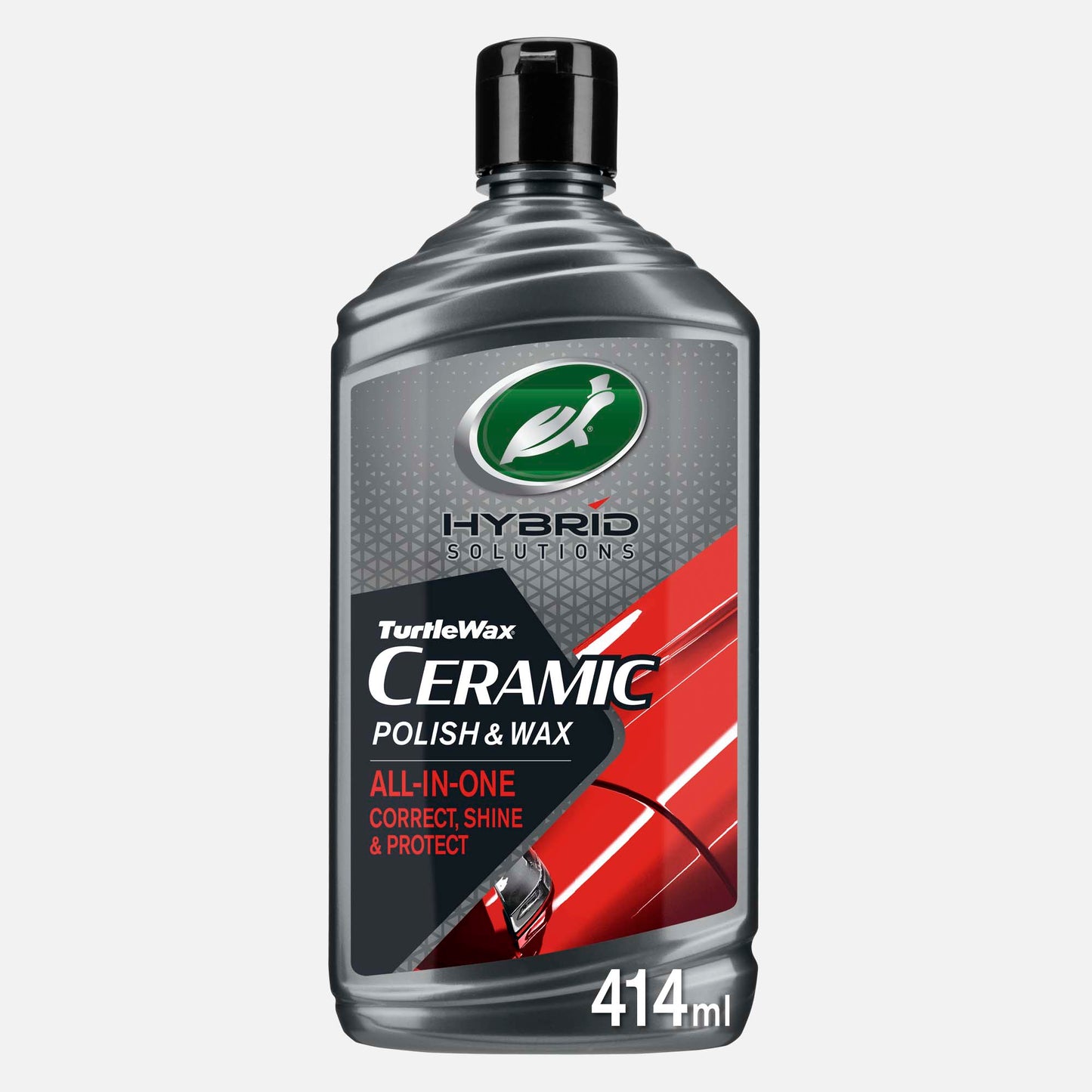 Turtle Wax Hybrid Solutions ceramic car polish & wax (414ml) for scratch removal & shine. Ideal for car detailing in India.