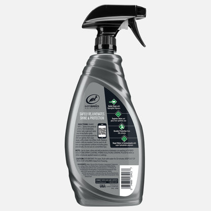 Turtle Wax Hybrid Solutions: Ceramic wax detailer for car shine & protection. Water repellent, with SiO2. Turtle runs with gloss!