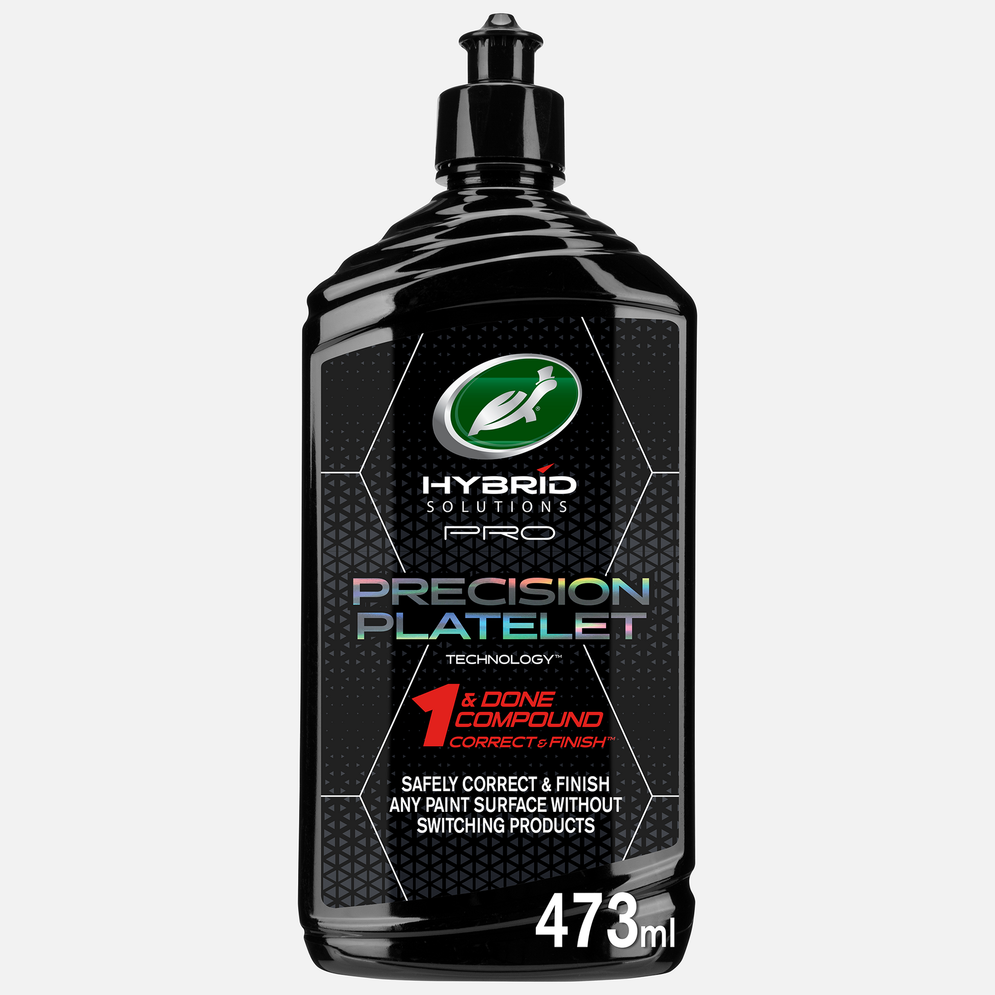 Turtle Wax Hybrid Solutions Pro for car detailing. 473ml bottle features advanced polishing compounds. Ideal for paint correction.