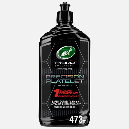 Turtle Wax Hybrid Solutions Pro for car detailing. 473ml bottle features advanced polishing compounds. Ideal for paint correction.