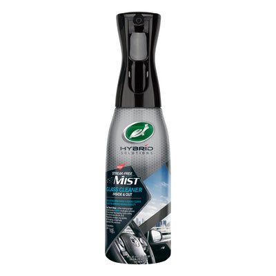 Turtle Wax Hybrid Solutions streak-free mist for glass cleaning, inside & out, in a 591ml spray bottle. कार की सफाई के लिए.
