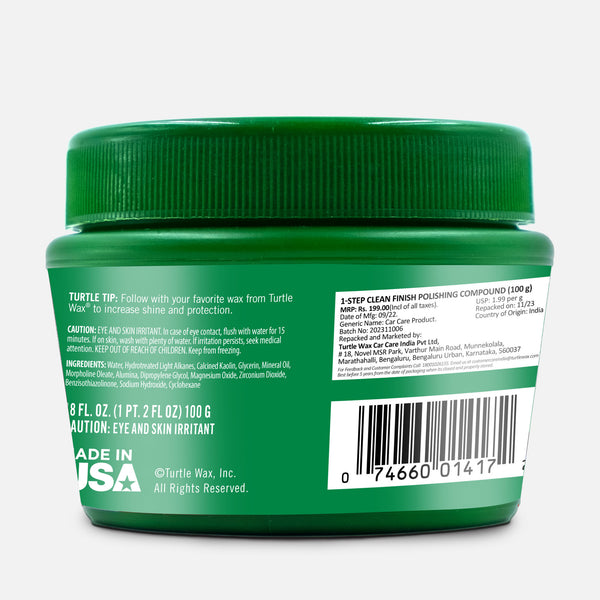 1-Step Clean Finish Polishing Compound, 100ml