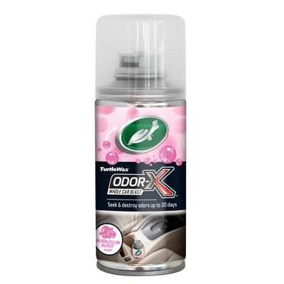Turtle Wax Odor-X Whole Car Blast - bubblegum scent. Kills car odors. Available in India.