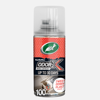 Turtle Wax Odor-X Sweet Berry fragrance car freshener spray. Eliminates bad smells in your auto with berry scent in India.