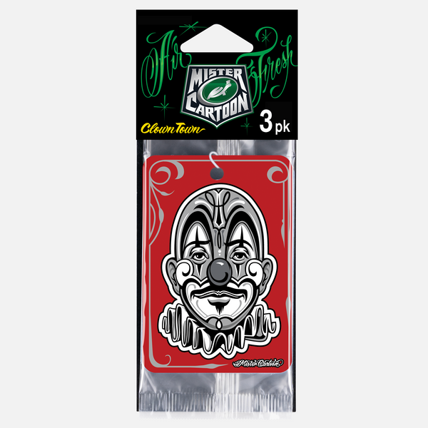 Paper Air Freshener Clown Town (3 pack) | Turtle Wax x Mister Cartoon
