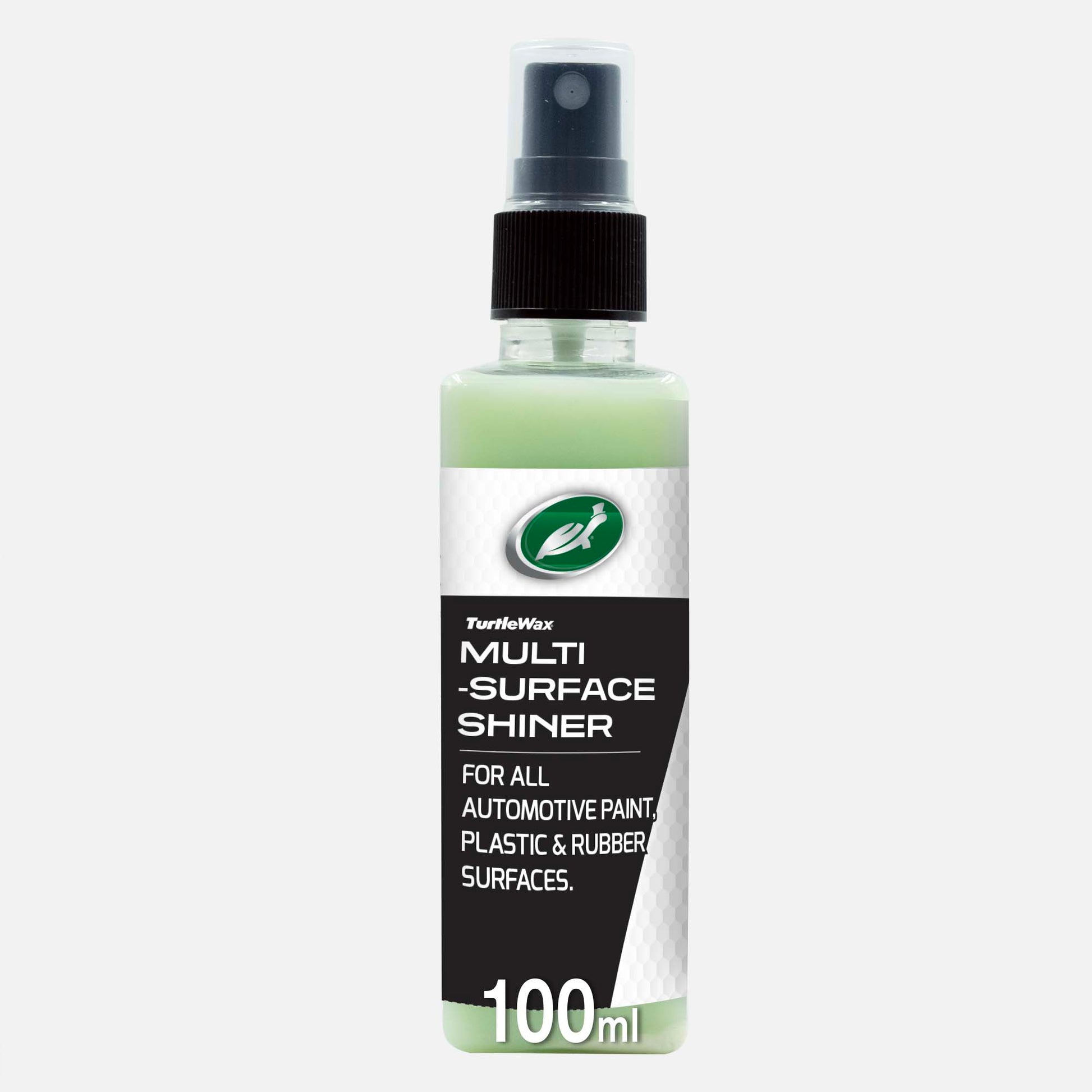 Turtle Wax Shiner for Indian cars (100ml). Nano tech high gloss finish. For paint, plastic & rubber. Streak free.