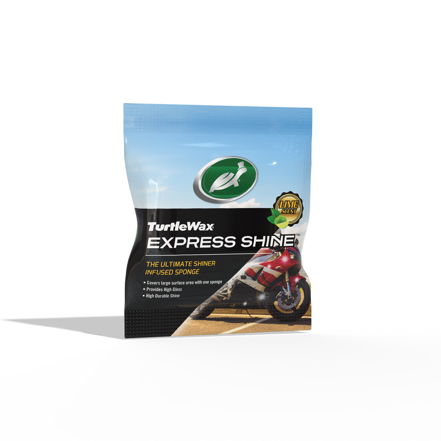 Turtle Wax Express Shine sponge pack, Indian auto care. Motorcycle cleaning product. Easy shine for cars & bikes.