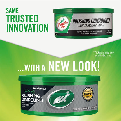 Turtle Wax Light Duty Polishing Compound, 298gm. For restoring faded finishes and lightly oxidized surfaces in India. New Look!