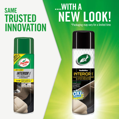 Turtle Wax Interior 1 Multi-Purpose Cleaner & Stain Remover spray bottle. Car interior cleaning के लिए बेहतरीन.