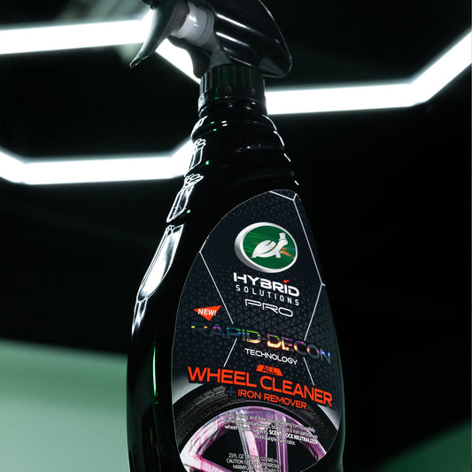 Turtle Wax Hybrid Solutions Pro wheel cleaner, iron remover for vehicles. Rapid Decon technology. Available in India.
