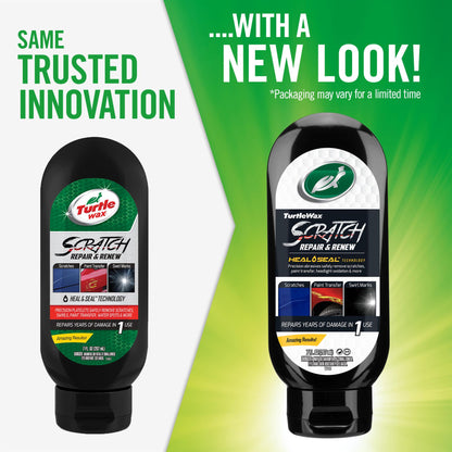 Turtle Wax Scratch Repair & Renew (207ml) for cars. Removes scratches, paint transfer, & swirl marks. New look! #TurtleWax #CarCare #India
