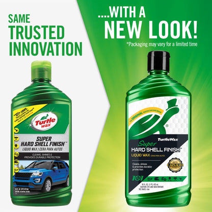 Turtle Wax Super Hard Shell Finish liquid wax provides durable protection, now available in India in new packaging!
