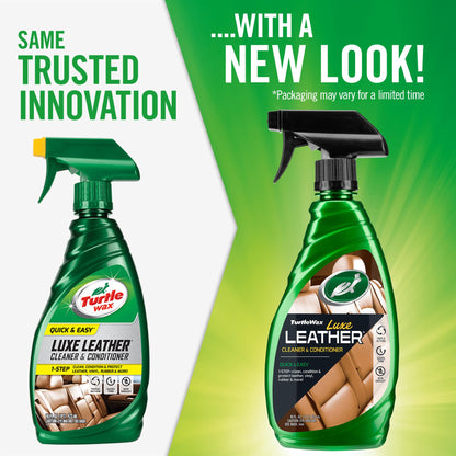 Turtle Wax Luxe Leather cleaner: Safed (safe) & aasaan (easy). Quick clean, condition for leather, vinyl, rubber in Indian cars.
