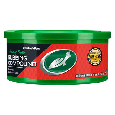 Turtle Wax rubbing compound 298gm eliminates stubborn stains, oxidation and paint transfer. For car detailing in India.