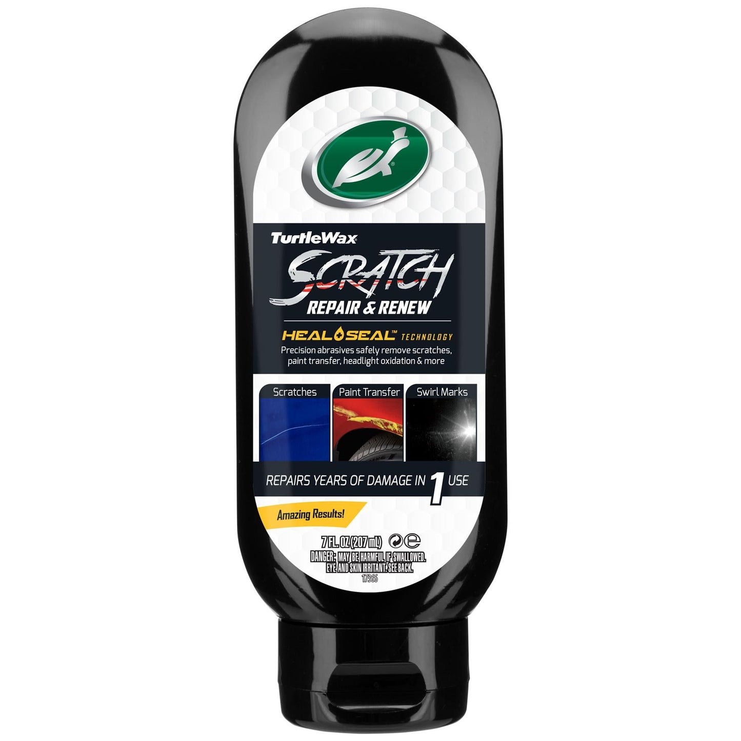 Turtle Wax Scratch Repair & Renew, 207ml. Fix car scratches, paint transfer & swirl marks easily. Heal & Seal tech for amazing results!