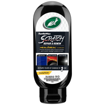 Turtle Wax Scratch Repair & Renew, 207ml. Fix car scratches, paint transfer & swirl marks easily. Heal & Seal tech for amazing results!